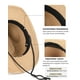 thumbnail image 4 of Sombrero vaquero de paja FURTALK para mujer y hombre UPF 80+, color caqui, 4 of 7