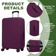 thumbnail image 3 of Uxcell Luggage Cover, Suitcases Covers Elastic Carry on Protector Washable Luggage for Trips Travel Business Purple Red 22-24 inch, 3 of 7