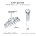 thumbnail image 6 of Rosec Jewels Certified Moissanite Cushion Cut Engagement Ring 3 Carat - Filigree Ring - 8 mm - D-VS1 Quality, 10K White Gold, US 7.50, 6 of 7