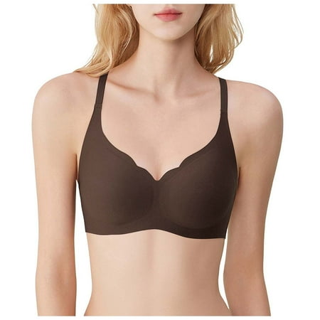 PEASKJP Women s Underwire Bra Full Coverage Balconette T-Shirt Bra for Full Figures 32BCD-38BCD (Grey 32BCD)