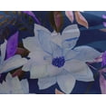 thumbnail image 4 of oneOone Georgette Viscose Medium Blue Fabric Florals Craft Projects Decor Fabric Printed By The Yard 42 Inch Wide, 4 of 4