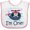 White and Pink, variant on Inktastic 1st Birthday Boys Helicopter 1 Year Old Boys Baby Bib
