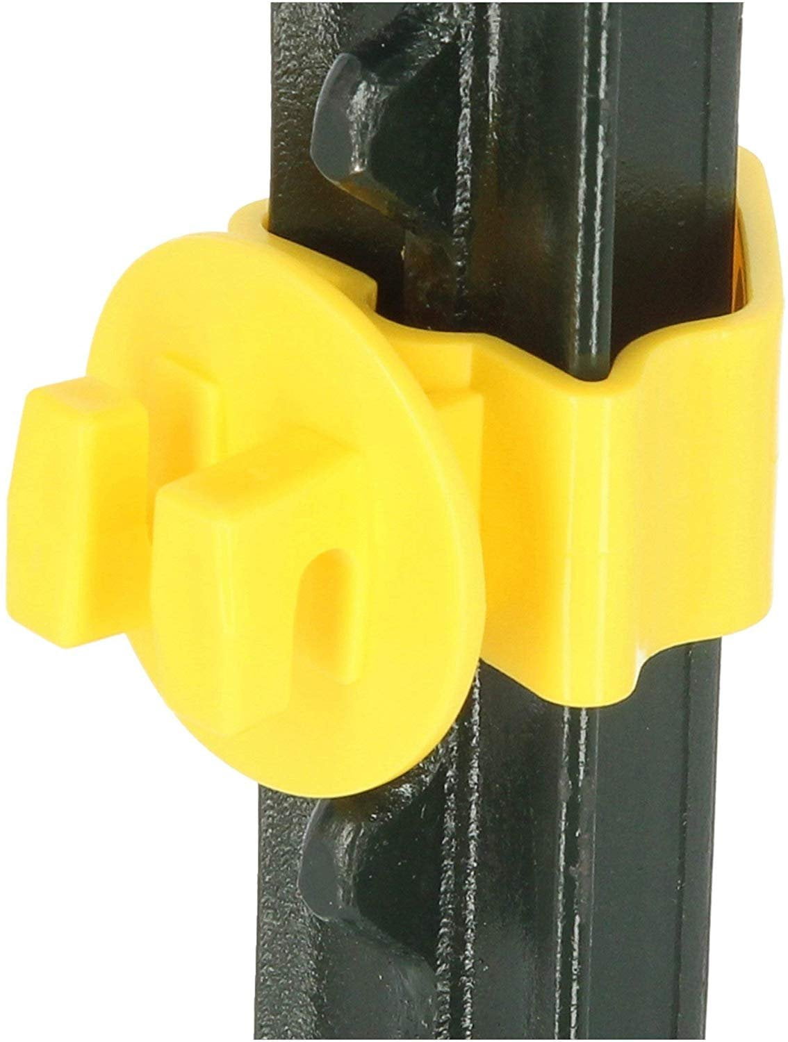 Zareba Woodstream YTP25N 25 Count T-Post Insulators, Yellow
