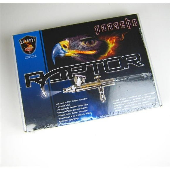 Paasche RG-1S Raptor Gravity Double Action Alimentation Aérographe Serti avec 0,25 mm de Tête