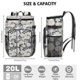thumbnail image 3 of Travel Cooler Bag - Pioneer Flower Floral Print Pattern Camping Beer Cooler Backpack with Bottle Opener- Waterproof Insulated Picnic Backpacks - Cooler Bag for Beach, 3 of 6