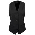 thumbnail image 1 of Premier - Chaleco de trabajo de poliester forrado para mujer (Paquete de 2) (Negro) Premier UTRW6690_black, 1 of 1
