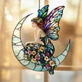 thumbnail image 3 of Butterfly Fairy Acrylic Suncatcher Ornament, Window Hanging Decoration, Perfect Fairy Garden or Spring Decor for Nature Lovers 1829782756 4555, 3 of 4