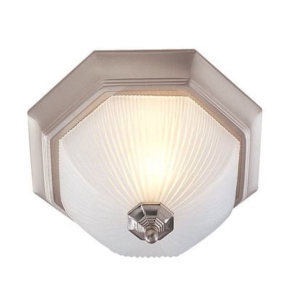 Monument Octagonal Ceiling Fixture 15" - Brushed Nickel
