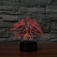thumbnail image 2 of YSITIANNA 3D Dinosaur Night Light Animal Table Desk Optical Illusion Lamps 7 Color Changing Lights LED Table Lamp Xmas Home Love Birthday Children Kids Decor Toy Gift STNL#3620, 2 of 5