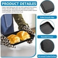 thumbnail image 3 of P&P CHEF 2 Pcs Toaster Oven Pans, P&P CHEF Carbon Steel Small Toaster Oven Tray Non-Stick Broiler Pan, 9\u201d x 7\u201d Inch, Sturdy & Easy Clean & Oven Safe, 3 of 7