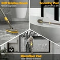 thumbnail image 4 of NEWE Shower Cleaner Brush with Long Handle (Brown Yellow), 4 of 7