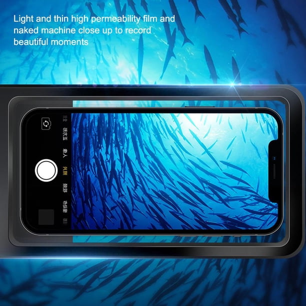 Funda impermeable para teléfono Bolsas de natación Pantalla táctil Funda transparente para teléfono móvil
