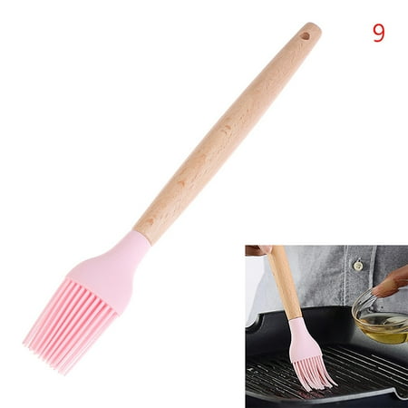 

Nodrun Kitchen Utensil Set Silicone Cooking Utensils - Wooden Kitchen Utensils pink