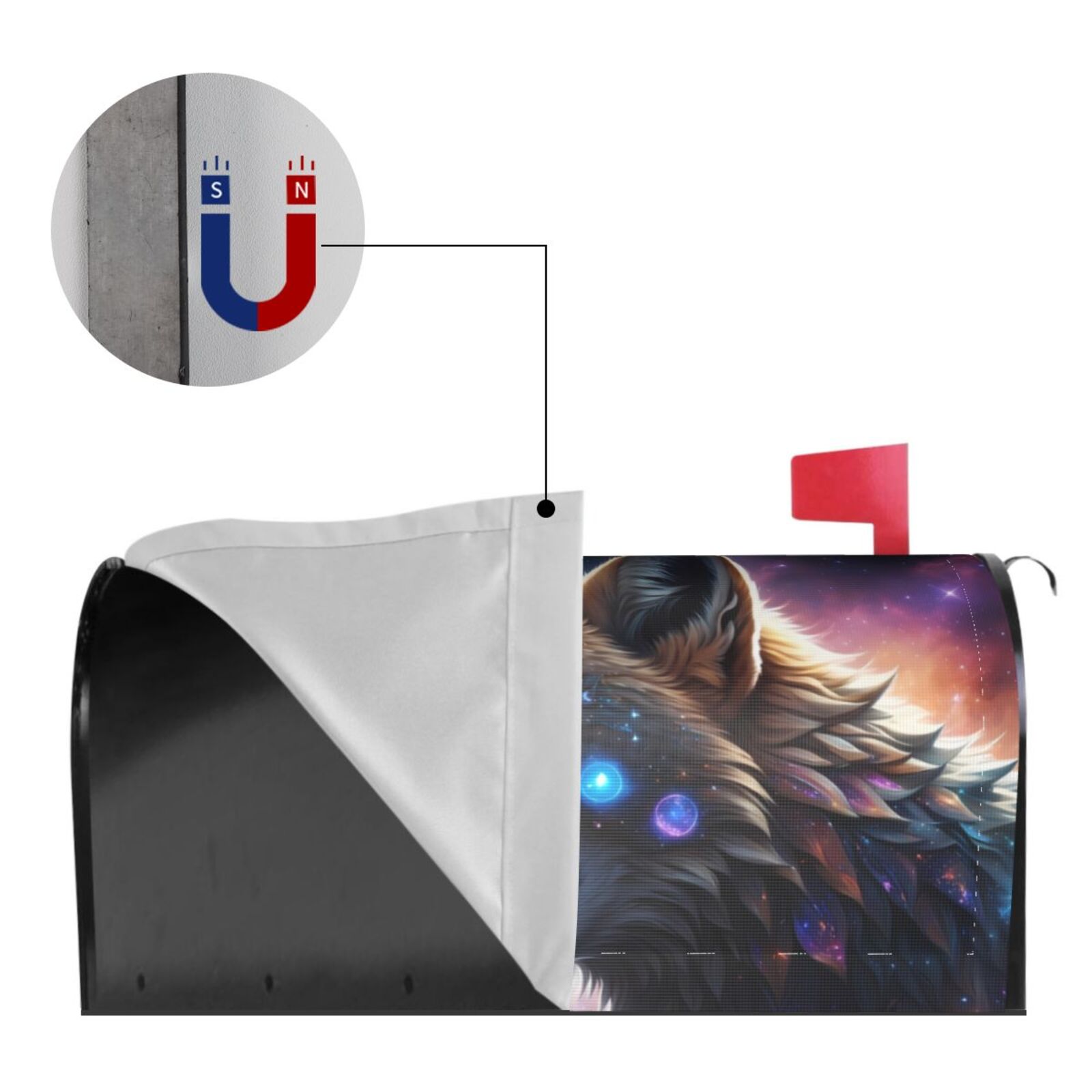 Kdxio Magnetic Mailbox Cover 21x18 in Mailbox Cover Outdoor Decoration Holiday Mailbox Covers for Home Garden Yard-21x18 in