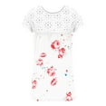 thumbnail image 5 of Chemises à Manches Courtes pour Femmes Tendance Été Imprimé Floral Col Rond Creux Manches Courtes Hauts Blouse Femmes Été 2023 Blouses pour Femmes Hauts Femmes, 5 of 5