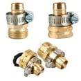 thumbnail image 3 of 3/4 Inch Garden Brass Mender End Repair Kit Hose Connector Male Female, 3 of 5