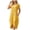 Yellow, variant on Summer Dresses for Women Short Sleeve Casual Solid Color Beach Vacation Dress Flowy High Low Midi Dress with Pockets