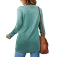 thumbnail image 7 of Chbgutlmr Blouse for Women Dressy Casual Long Sleeve Knot Front Loose Comfy Blouses Fall Trendy Clothes, 7 of 7