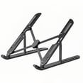thumbnail image 3 of XYvans Portable Laptop Stand, Adjustable Laptop Holder Riser Computer Suitable for All Models of Desk Notebook Mount for Desk (Black), 3 of 17
