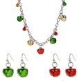 thumbnail image 5 of Jingle Bell Necklaces Holiday Accessories For Women Jewelry Set Colorful Bell Ornaments Special Occasions 3Pcs, 5 of 5