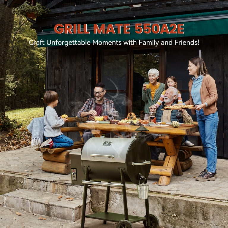 Z GRILLS Wood Pellet Grill & Smoker with 585 sq. in., 8-in-1