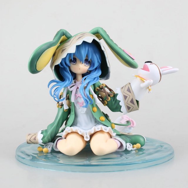 Figura de anime de alta calidad Date A Live, Himekawa Yoshino, modelo de muñeca arrodillada, figura de acción de conejo verde, juguete coleccionable, regalo de Navidad
