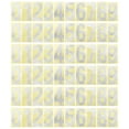 thumbnail image 1 of Números Reflectantes de 2 pulgadas para Buzones Uxcell para Casas/Exterior, Tono Plateado 6 Sets, 1 of 5