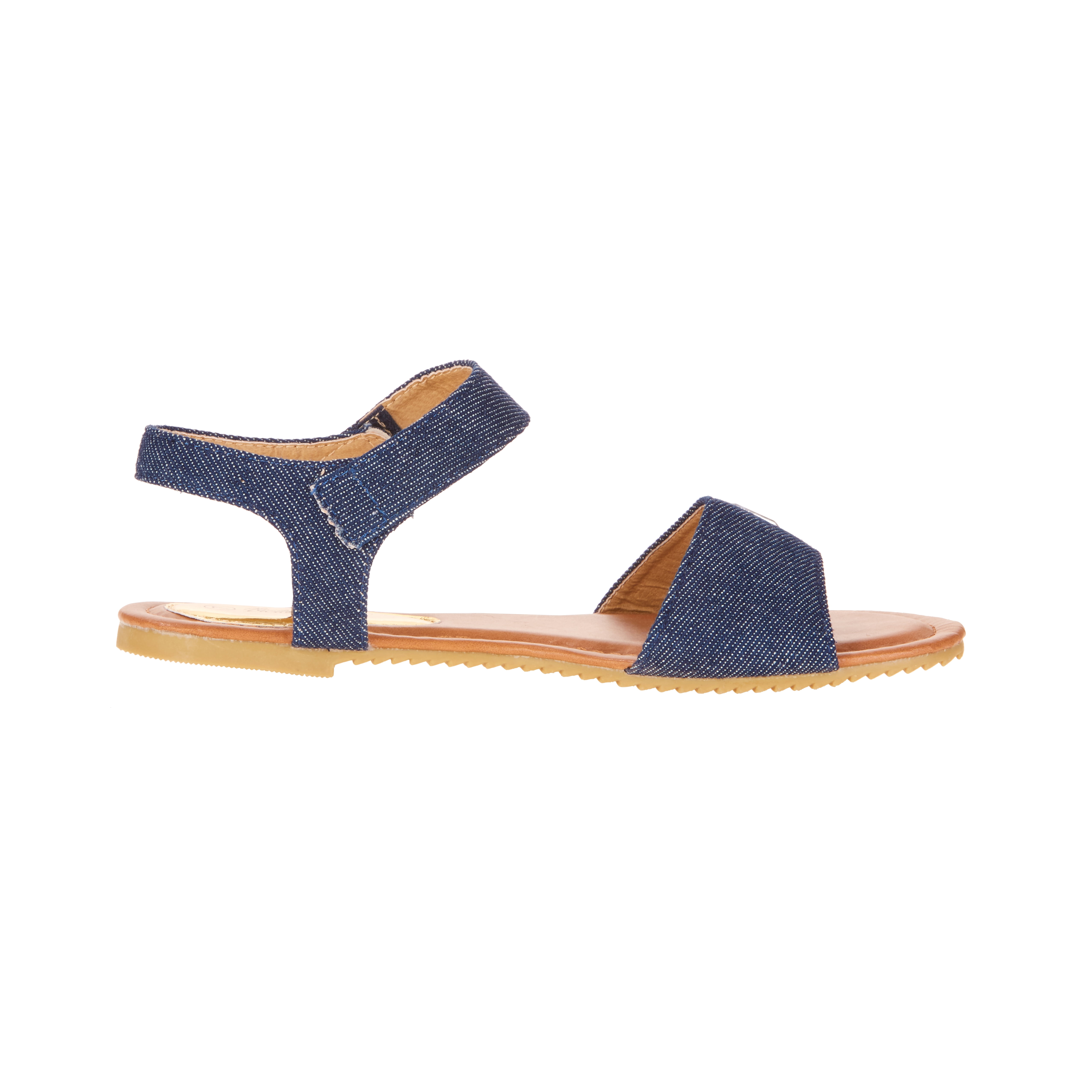 Victoria K Women's Rhinestone Embellished Denim Fashion Sandal