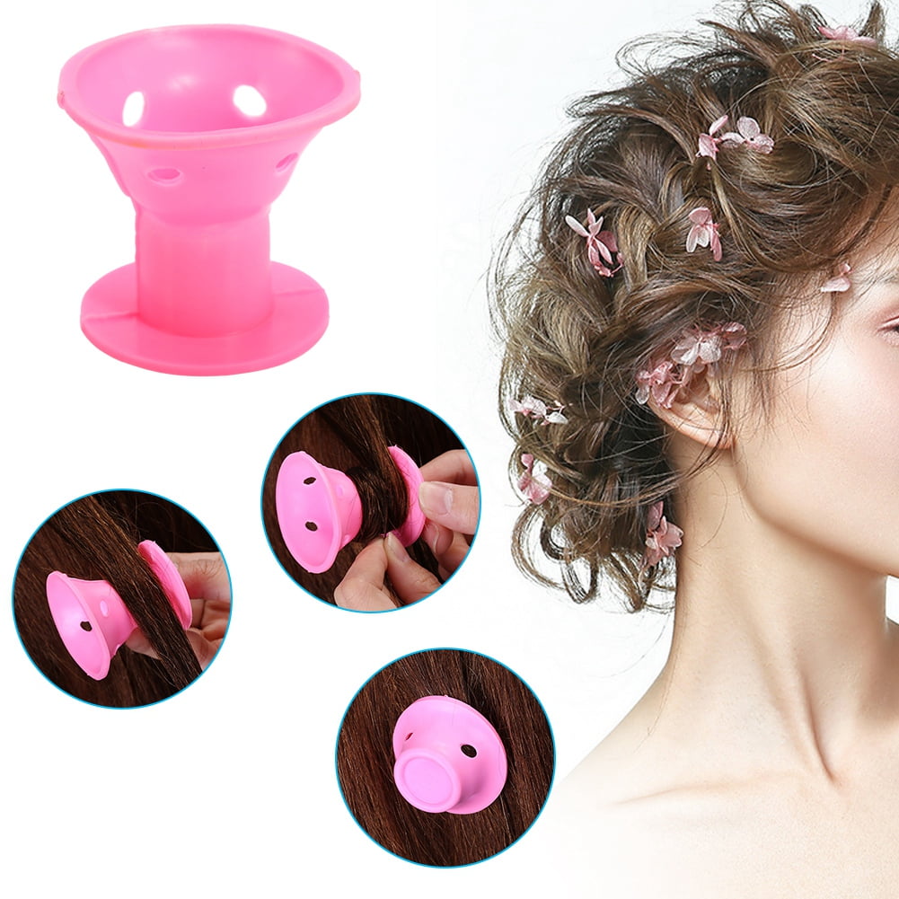 Qiilu 10pcs/set New Fashion Soft Silicone Hair Styling Curler Rollers