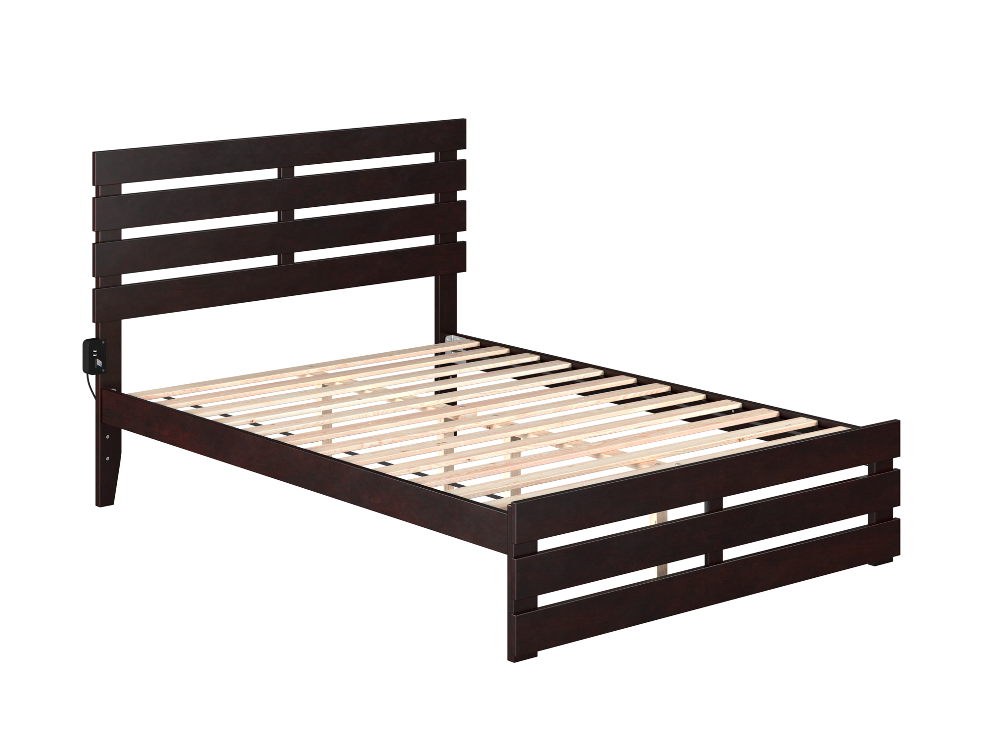 AFI Oxford 14" Full Wood Platform Bed Frame with Headboard and Footboard, Espresso