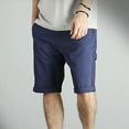 thumbnail image 6 of XDZJLR Men Shorts High Street Harbor Wind Trend Large Size Loose Outside To Wear Five Point Knee Length Short Blue XL, 6 of 7
