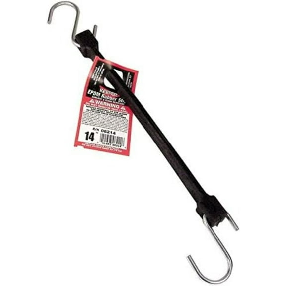 Hampton 06214 14 Inch EPDM Rubber Bungee Cord Strap - Quantity of 30
