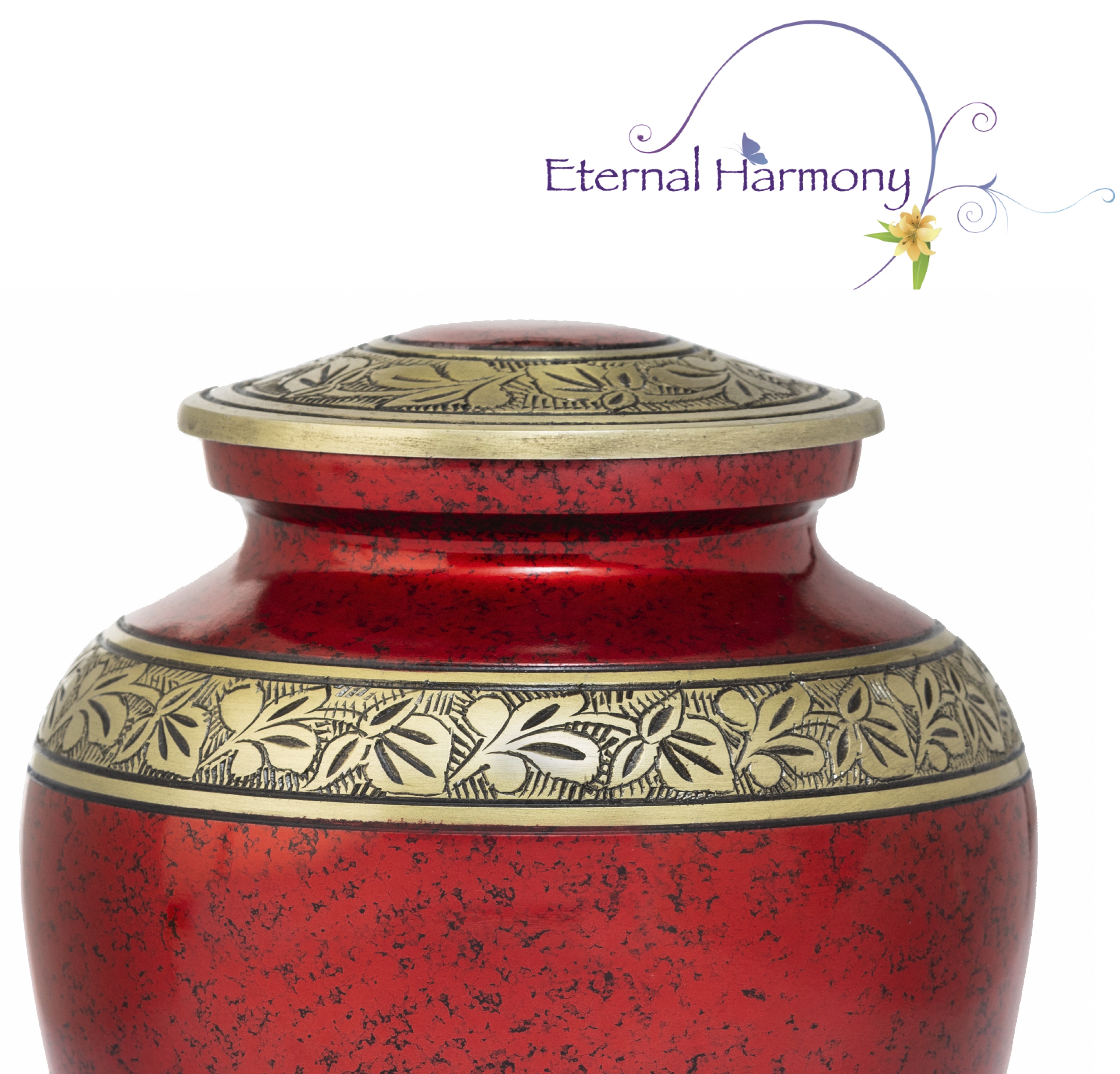 Eternal Harmony Cremation Urn for Human Ashes | Funeral Urn Carefully Handcrafted with Elegant Finishes to Honor and Remember Your Loved One | Adult Urn Large Size with Beautiful Velvet Bag
