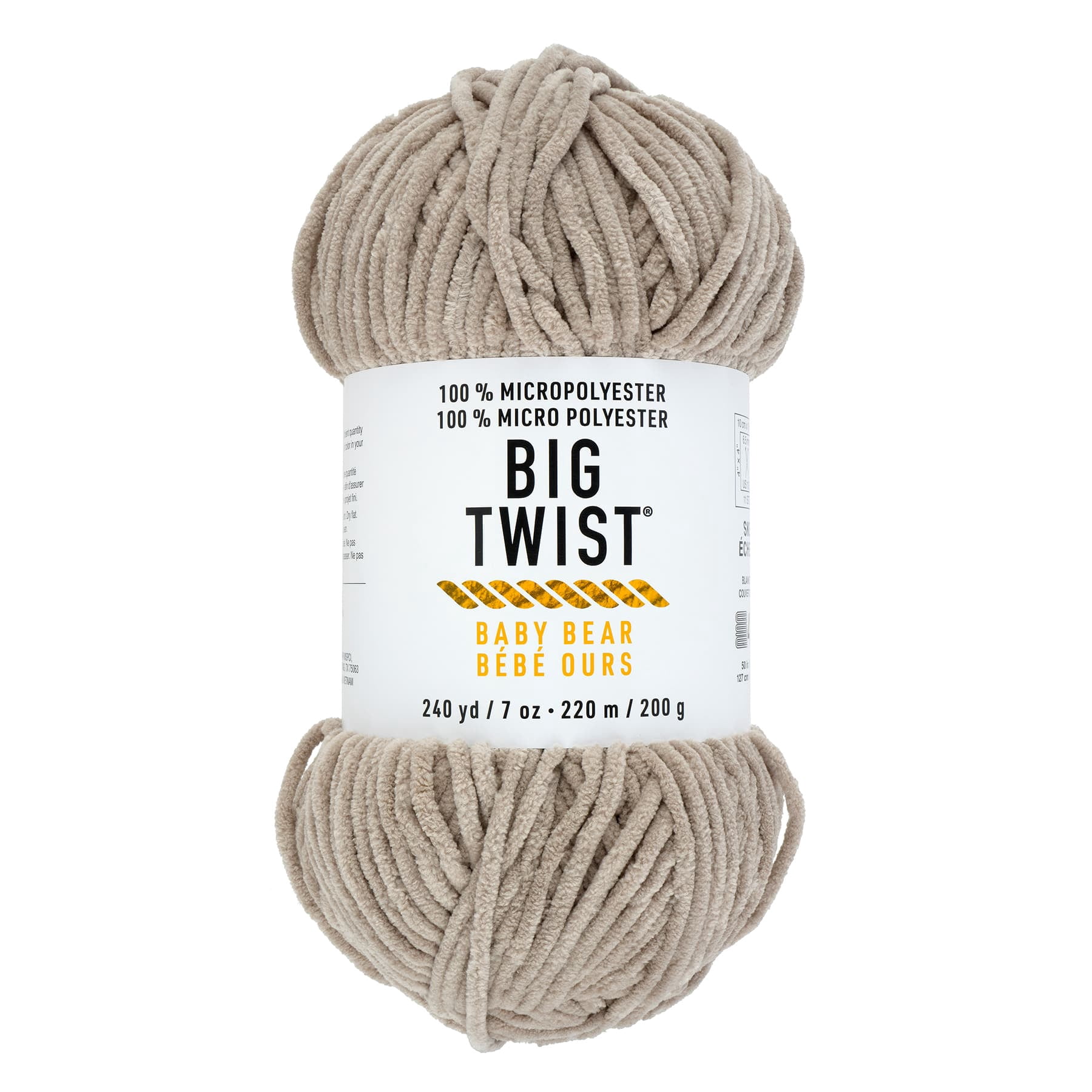 Big Twist Cozy Cub Yarn - Super Bulky (6) 100% Polyester Chenille Yarn, Soft & Plush for Knitting & Crochet Blankets, Hats, Scarves & Crafts, 241 yd / 7 oz Skein, 6 Pack