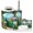 Color 2, variant on Bathroom Accessory Set 6 Piece with Vibrant Peacock Blooming Garden by Serene River Summer Decor Toothbrush Holder, Soap Dispenser, Soap Dish, Trash Can with Lid, Toothbrush Cup, Toilet Brush Holder