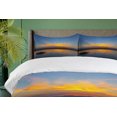 thumbnail image 3 of Ambesonne Yellowstone Duvet Cover Sets, National Park Sun, 2-King, Yellow Blue, 3 of 6