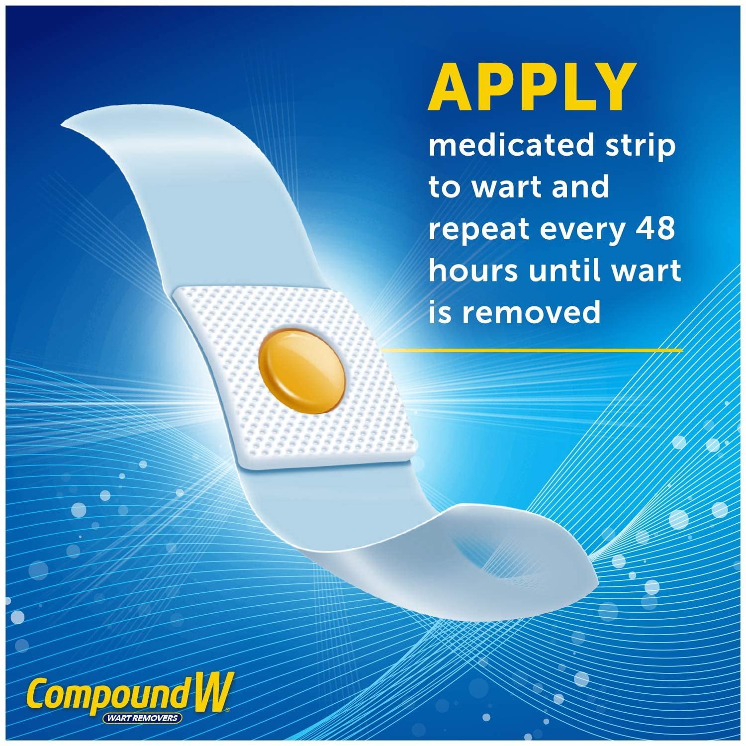 Compound W Maximum Strength One Step Invisible Wart Remover Strips, 14 Ct, 4-Pack