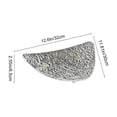 thumbnail image 3 of Glacier Patterned Desktop Fruit Tray 14.76In Anti-fall Easy Clean Modern Serving Platter for Home Living Room Coffee Table Snacks Dried Fruit Wedding Party Favors Decor Table Storage Organizer, 3 of 6