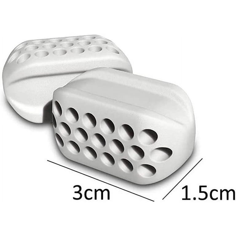 Jawline Exerciser Ball Jaw Muscle Toner Trainin Fitness Anti-Aging  Food-Grade Silica Face Chin Cheek Lifting Slimmin Practical and  Professional, White 