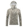 thumbnail image 6 of Dagegui Sun Shirts for Men Camouflage UV Protection Hoodie with Built-in Face Cover UPF 50+ Long Sleeve Hooded Tops Breathable Summer Fishing Tees 001 Camouflage S, 6 of 9