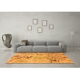 thumbnail image 3 of Ahgly Company Indoor Square Abstract Orange Modern Area Rugs, 5' Square, 3 of 4