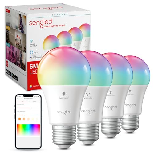 Sengled WiFi Color Changing Light Bulb, Alexa Smart Light Bulbs that