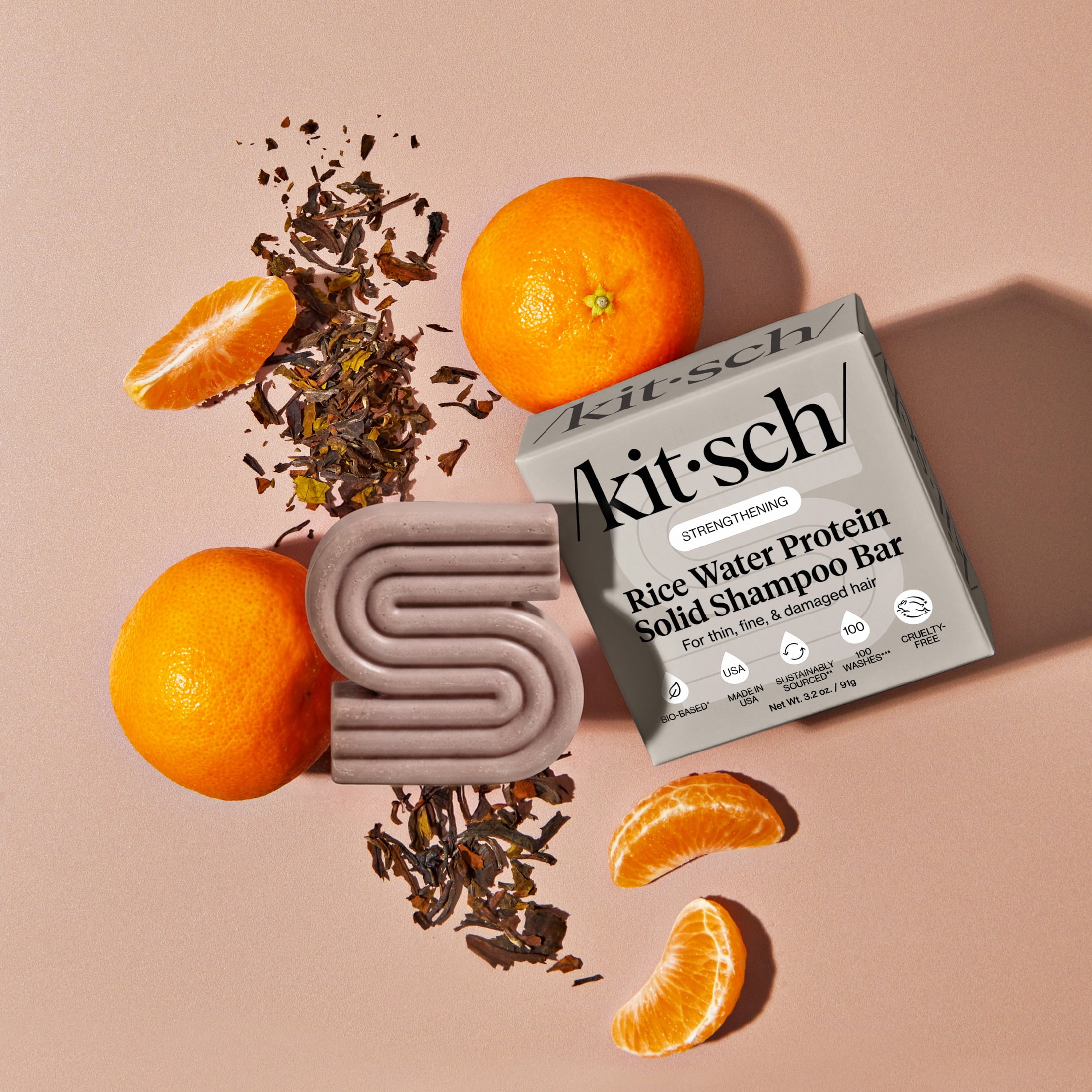 Kitsch Strengthening Rice Water Protein Shampoo Bar 3.2oz