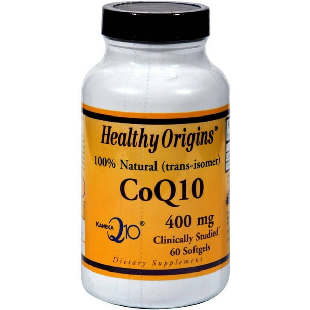 Healthy Origins CoQ10, Kaneka Q10, 100 Natural, 400mg, 60 CT