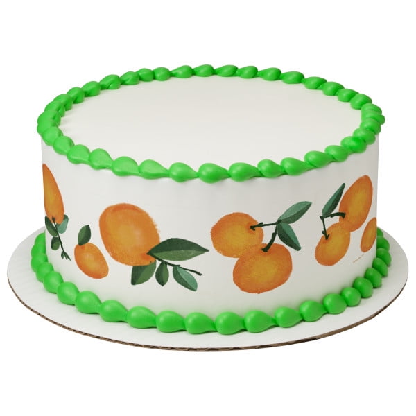Clementines Edible Image Cake Topper Strips