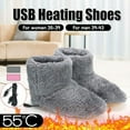 thumbnail image 5 of Zhaomeidaxi Electric Heated Foot Warmers for Men Women Fluffy Thick Plush Foot Heater Winter USB Rechargeable Thermal Heating Pad Cushion Heat Therapy Feet Warmer Boots Shoes, 5 of 6