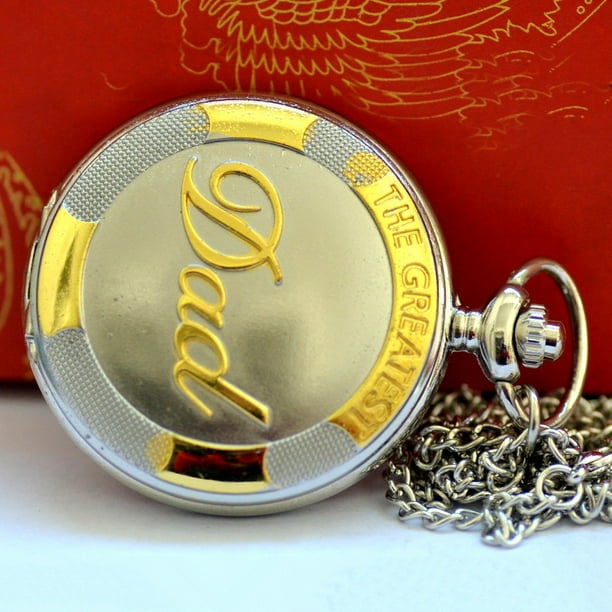 To Pocket For Grandpa Dad Retro Necklace Watch Vintage Watch Chain