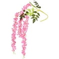 thumbnail image 5 of Sinhoon 6 Pack 3.75 Feet/Piece Artificial Fake Wisteria Vine Ratta Hanging Garland Silk Flowers String Home Party Wedding Decor (Pink), 5 of 7