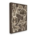 thumbnail image 3 of Stupell Industries Wildlife Of Mixed Animals Chart Brown Background Canvas Wall Art, 36 x 48, Design by Lil' Rue, 3 of 5