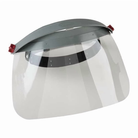 Pinlock Face Shield Assembly, Clear Visor, Polycarbonate, Pinlock Suspension, Uncoated Lens, Gray